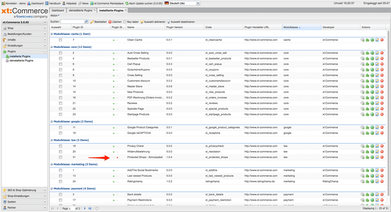 005_xtcommerce_installiertes_plugin