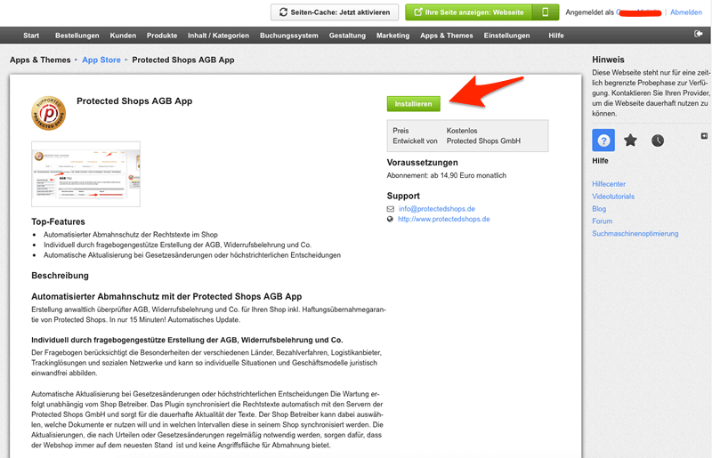 05_epages_app_installieren